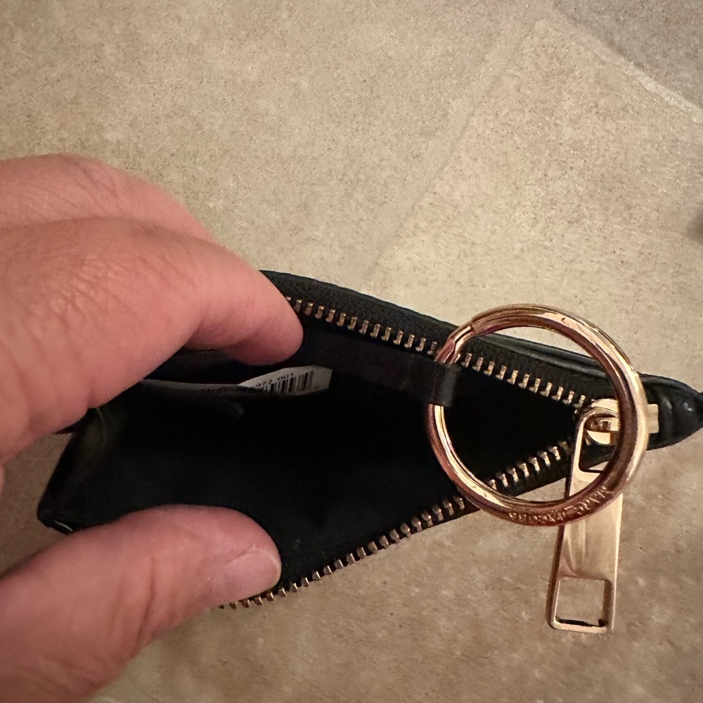 Marc Jacobs Black Leather Card Case with Gold Hardware - Picture 3 of 5